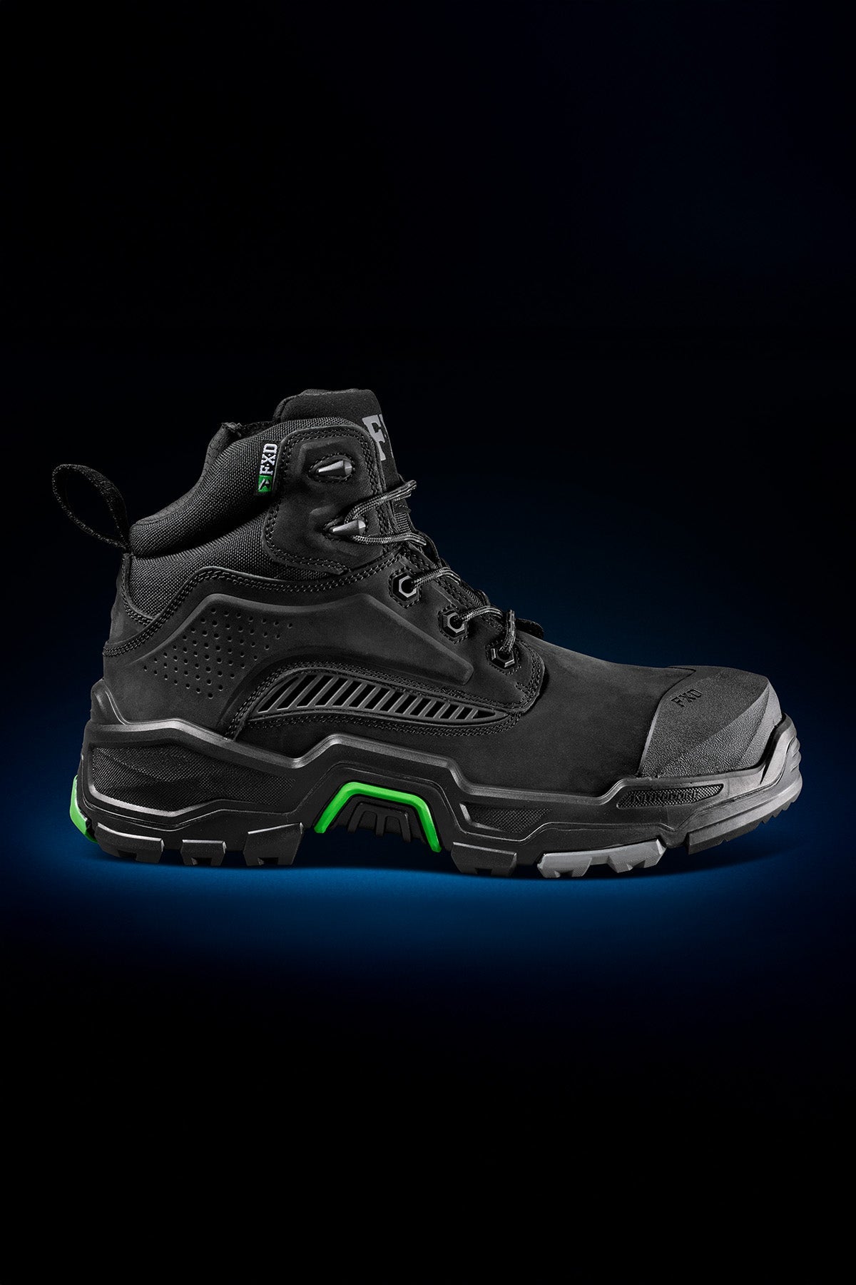 FXD DURA-X TWO Mid Cut Nitrocore Work Boot in Black