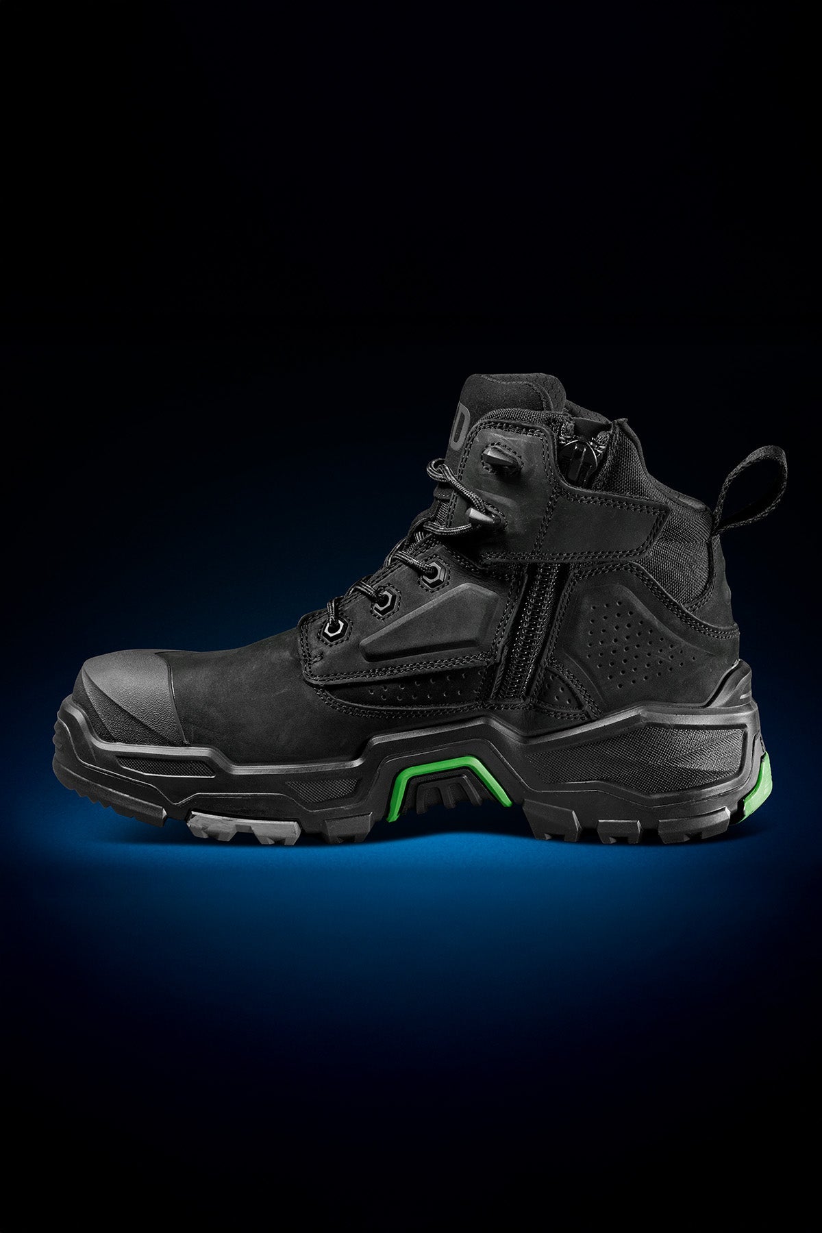 FXD DURA-X TWO Mid Cut Nitrocore Work Boot in Black, view 2