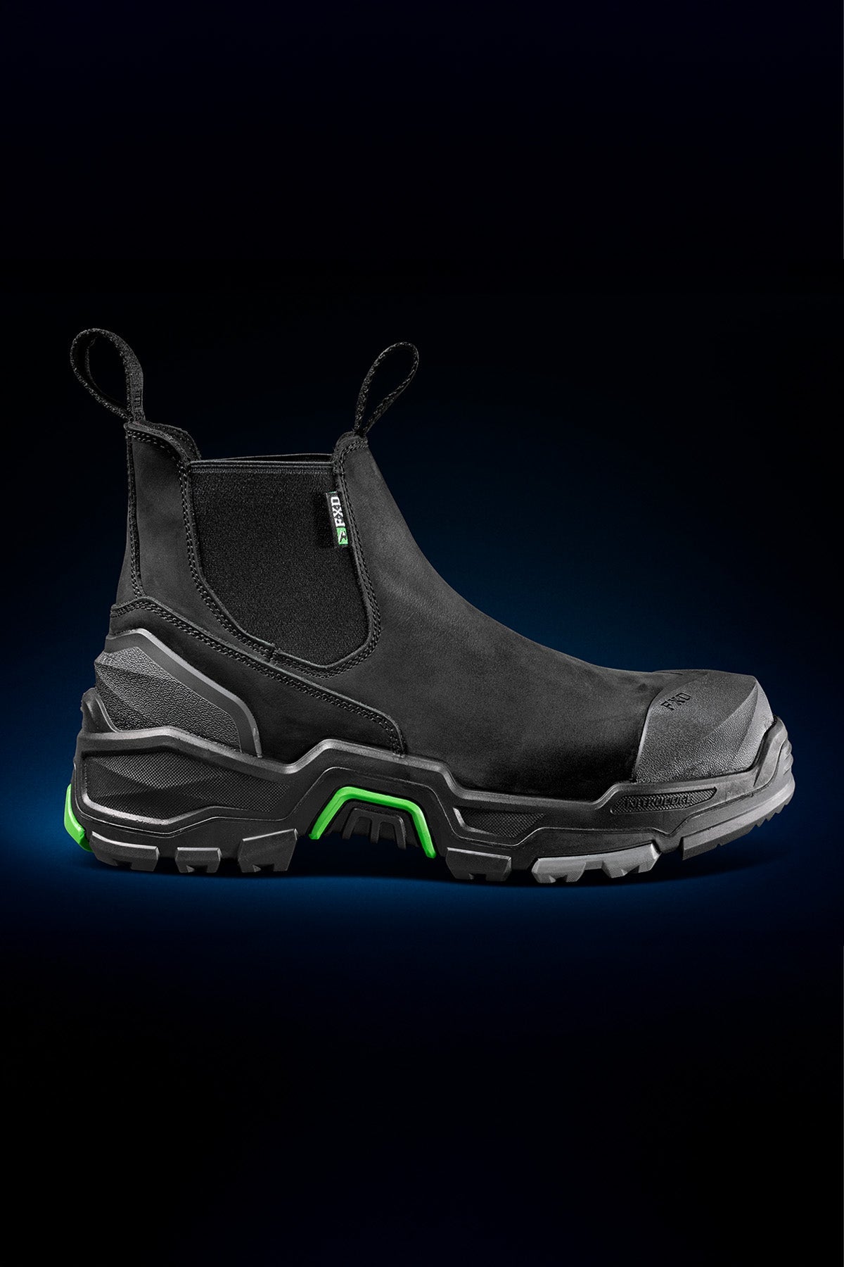 FXD DURA-X THREE Slip On Nitrocore Work Boot in Black