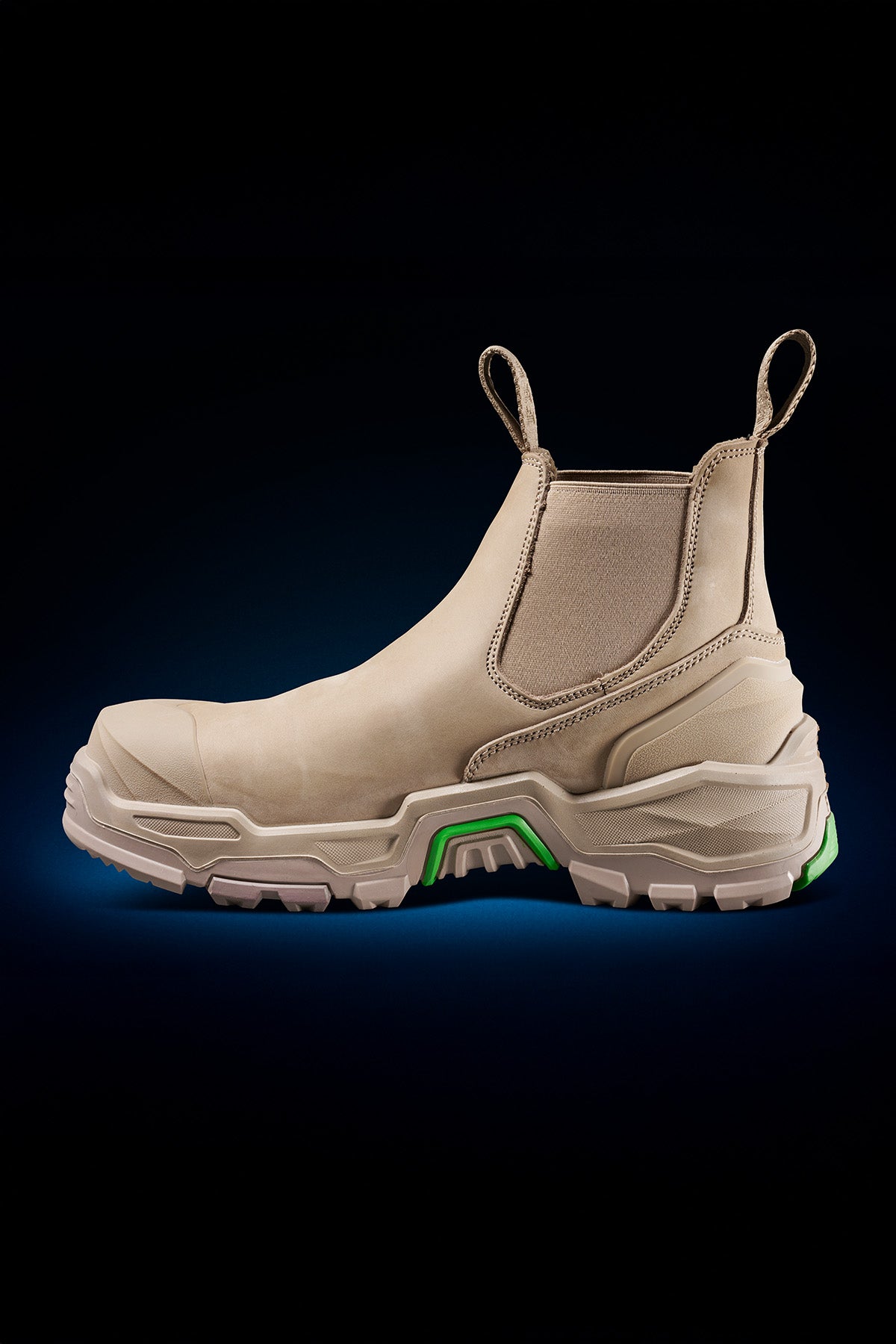 FXD DURA-X THREE Slip On Nitrocore Work Boot in Stone, view 2