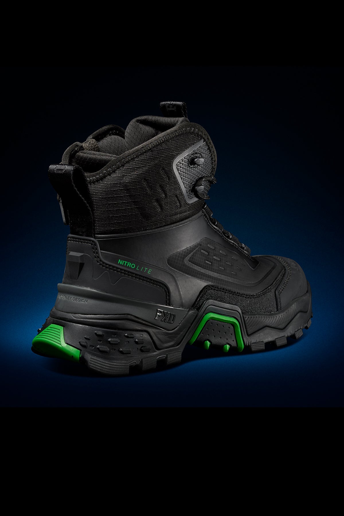 FXD EVO-1 Synthetic Nitrolite Work Boot in Black, view 3