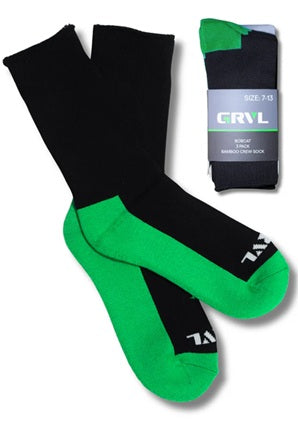 GRVL Bobcat Bamboo Heavy Duty Crew Socks 3-pack