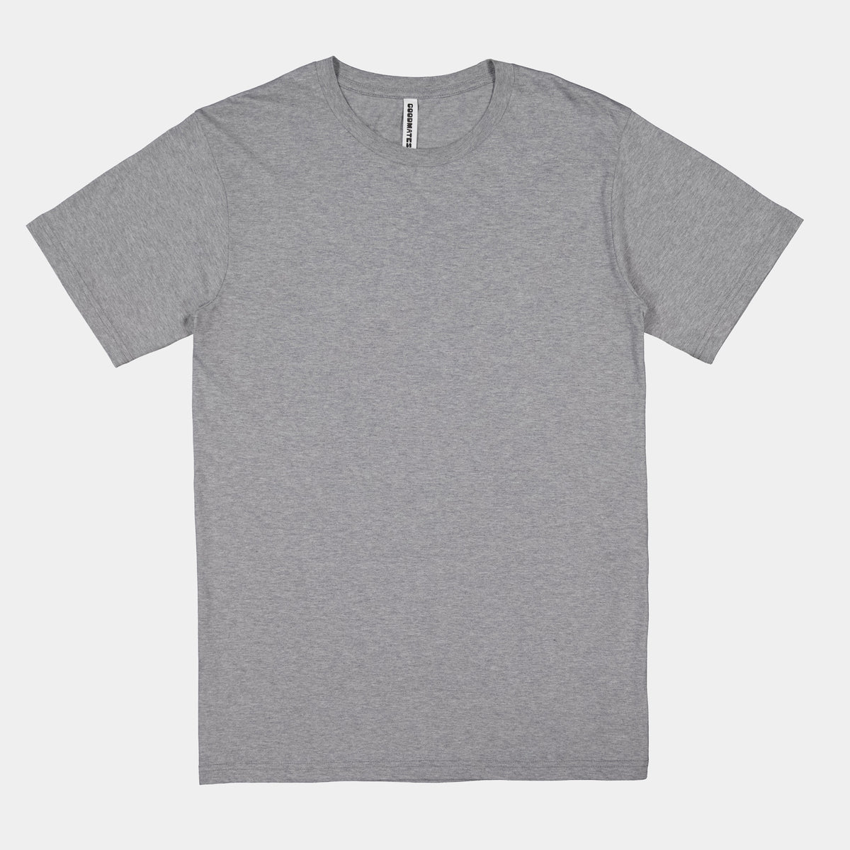 GOODMATES Mens Basis Short Sleeve Tee X1001M in Grey Marle