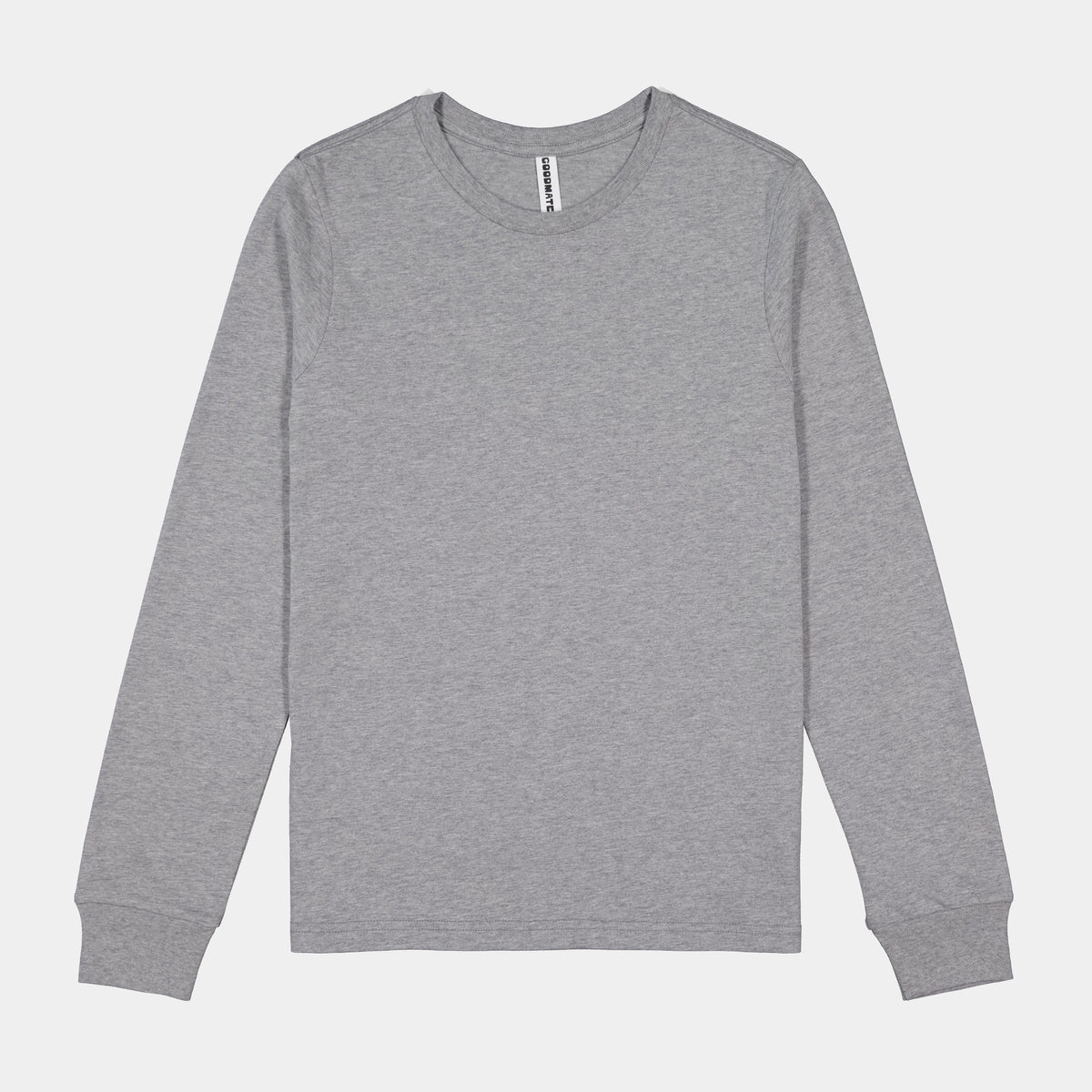 GOODMATES Womens Basis Long Sleeve Tee X1002W in Grey Marle