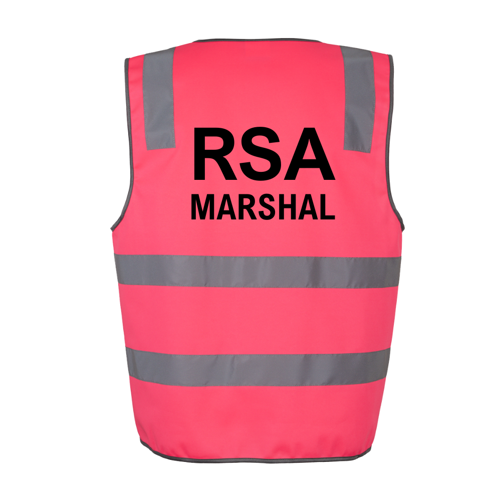 RSA Marshal Hi Vis Safety Reflective Vest