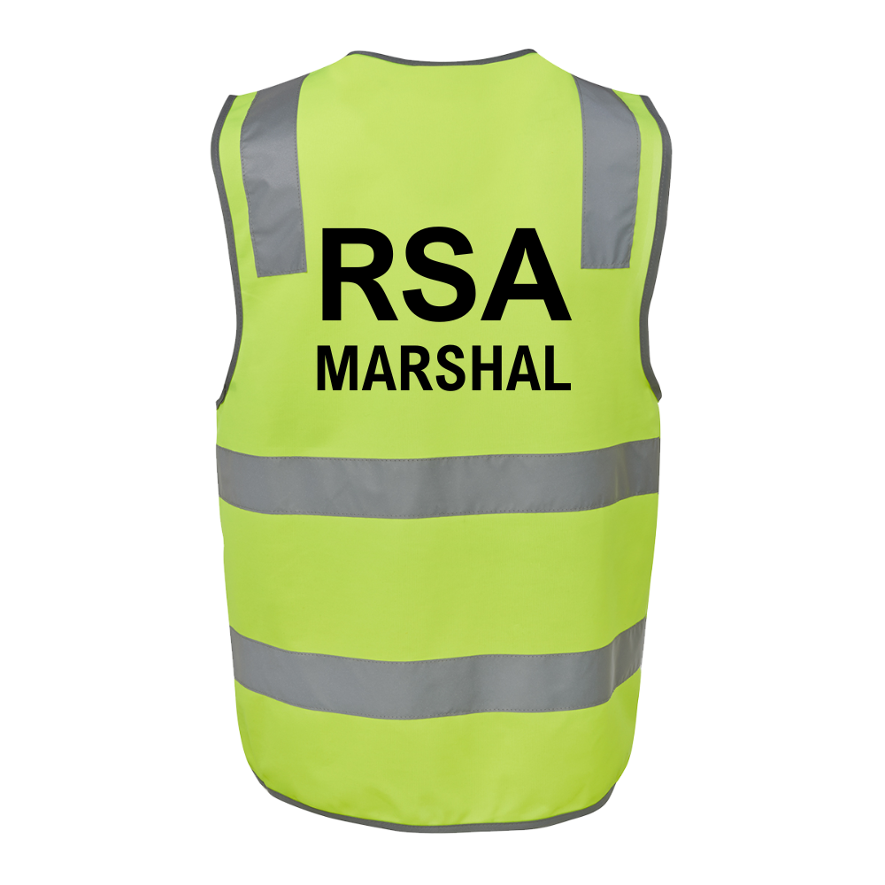 RSA Marshal Hi Vis Safety Reflective Vest