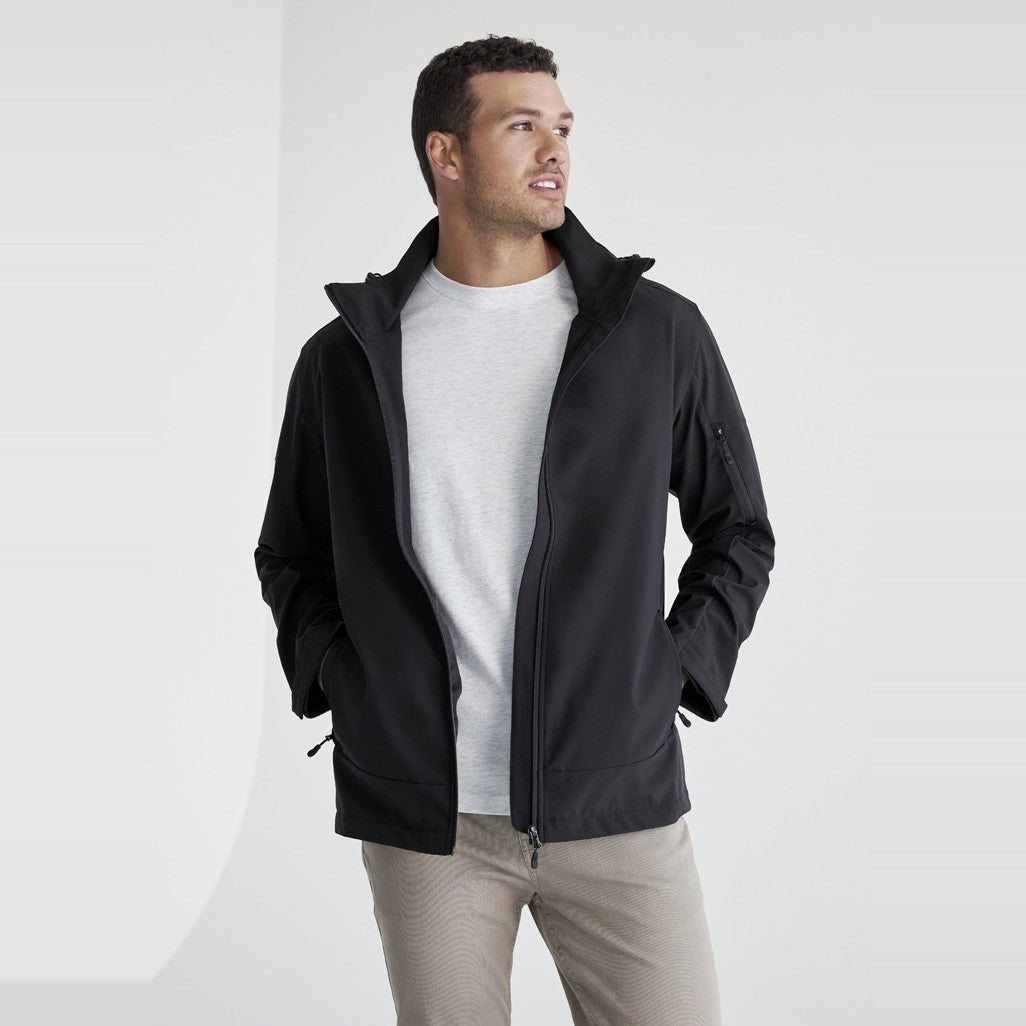 Biz Atlas Mens Jacket J502M in Black, worn by model