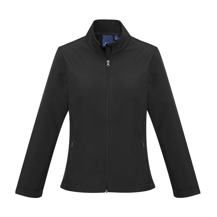 Biz Womens Apex Softshell Jacket J740L in Black