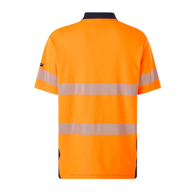 King Gee Originals Hi Vis Spliced Taped Cotton Back Short Sleeve Shirt K54928