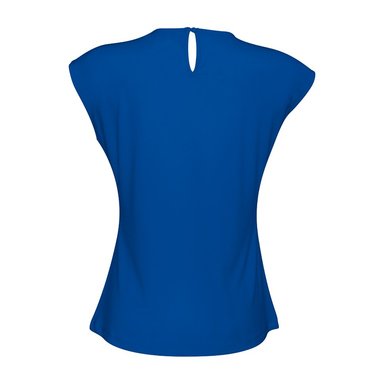Biz Mia Womens Top K624LS in Electric Blue, view 2