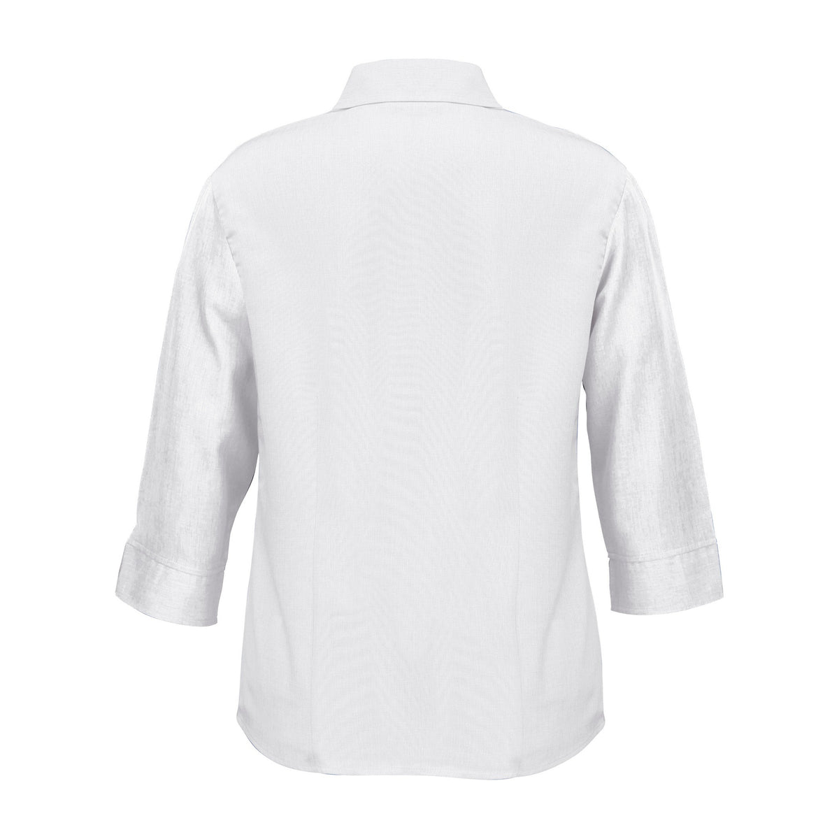 Biz Oasis Womens 3/4 Sleeve Shirt LB3600 in White, view 2