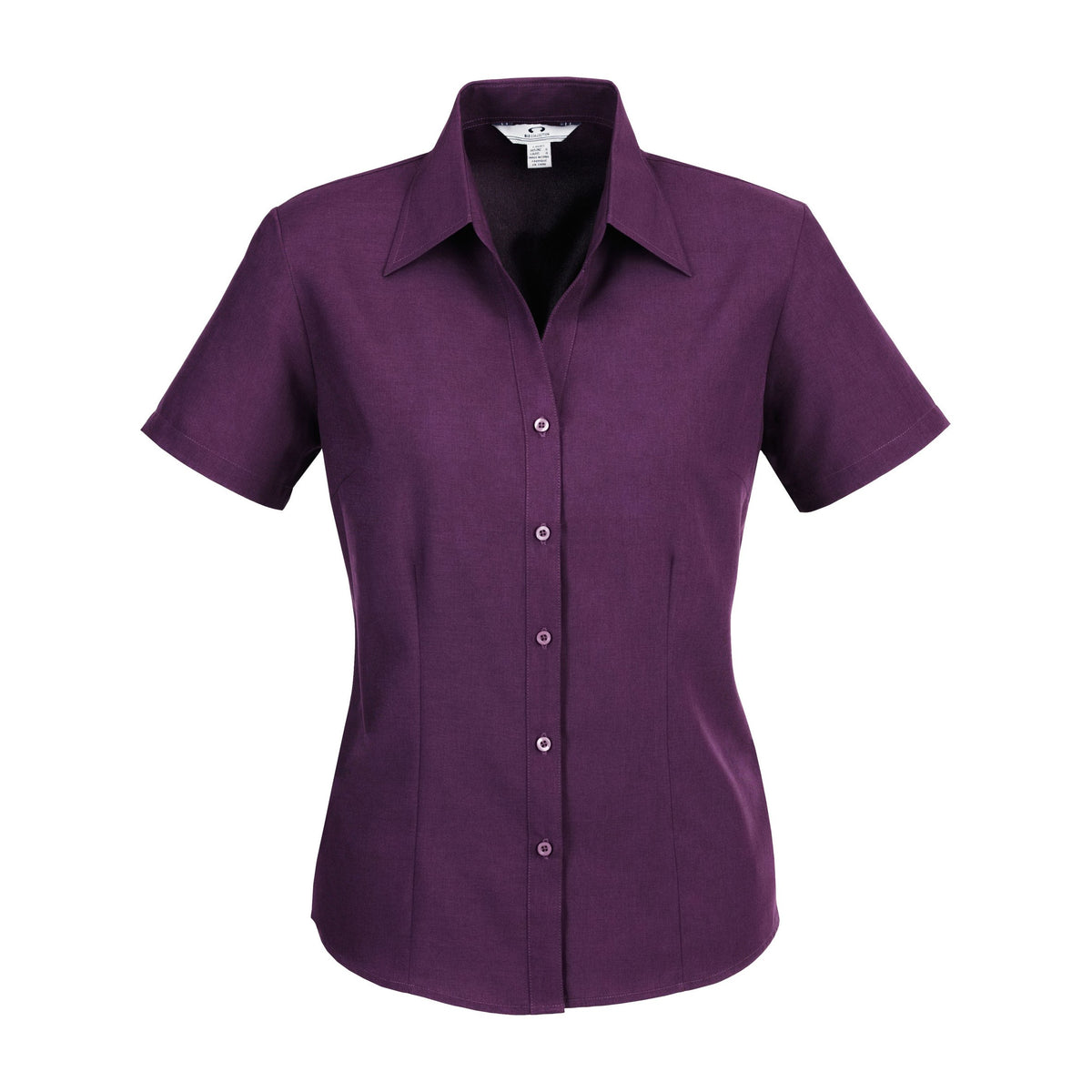 Biz Oasis Womens Short Sleeve Shirt LB3601 in Grape