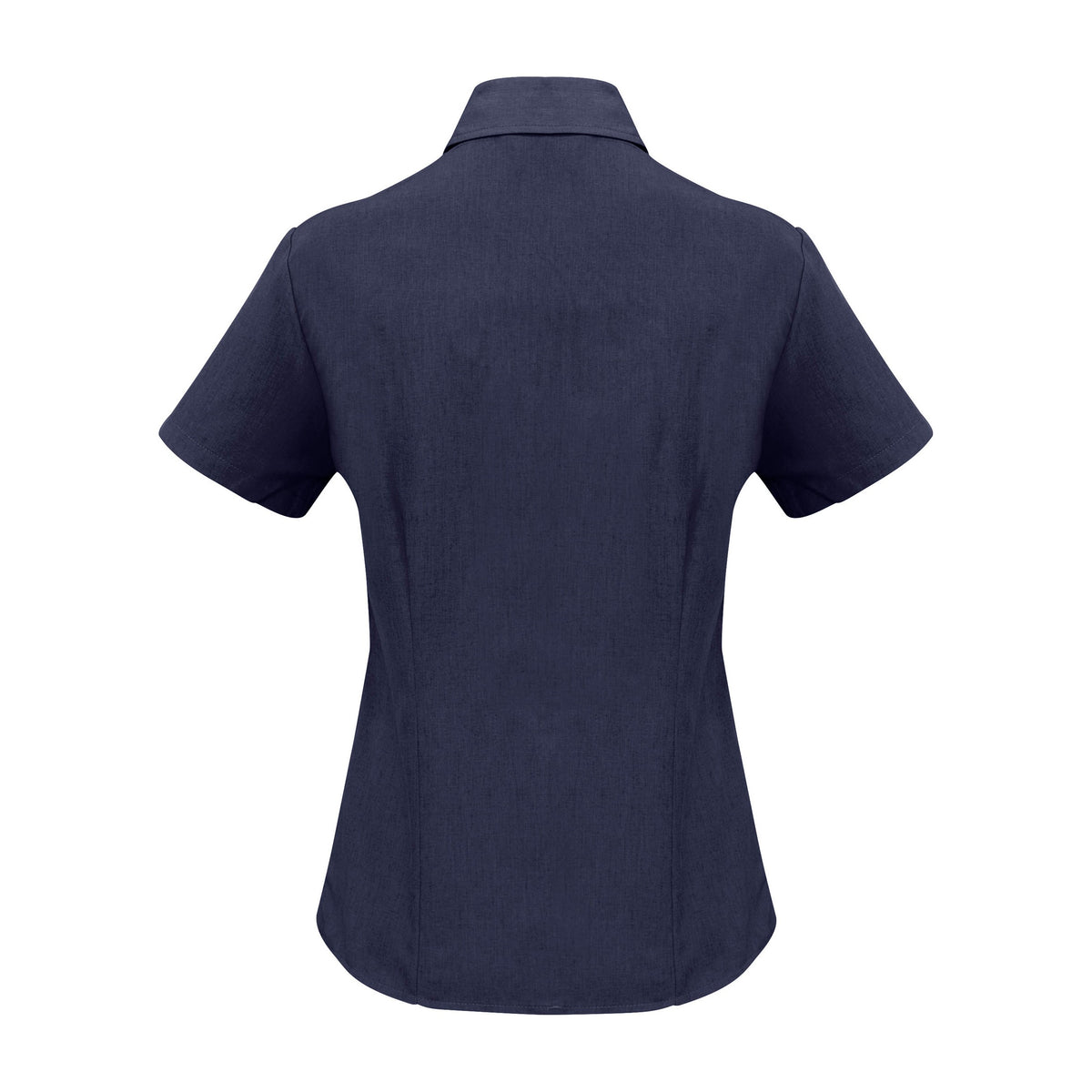 Biz Oasis Womens Short Sleeve Shirt LB3601 in Navy, view 2