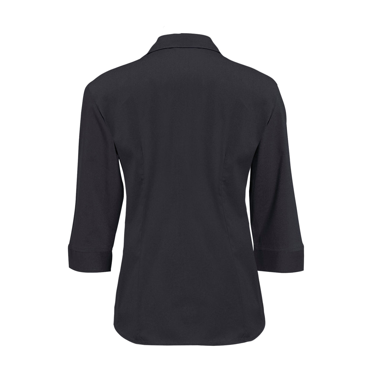 Biz Metro Womens 3/4 Sleeve Shirt LB7300 in Charcoal, view 2
