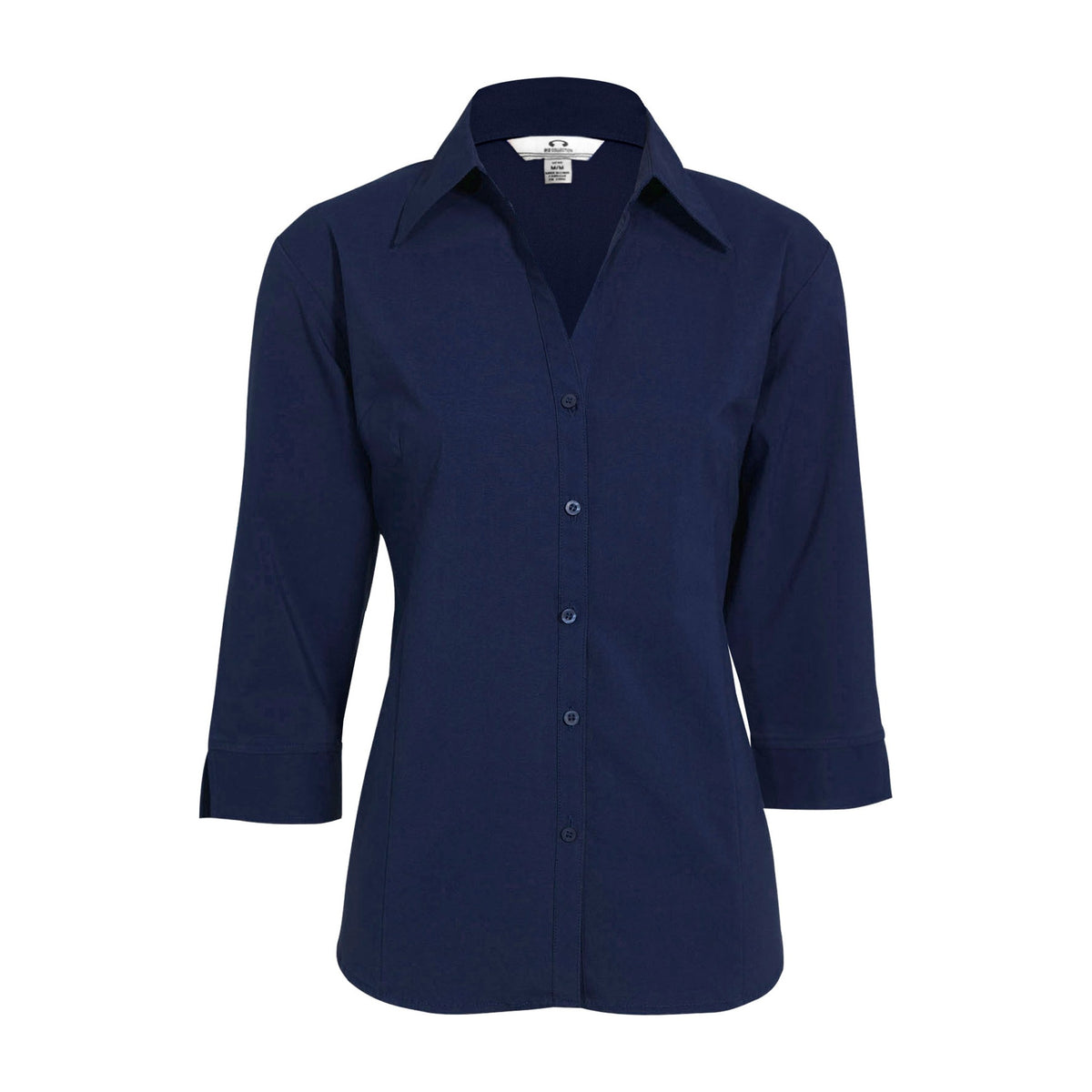 Biz Metro Womens 3/4 Sleeve Shirt LB7300 in Navy