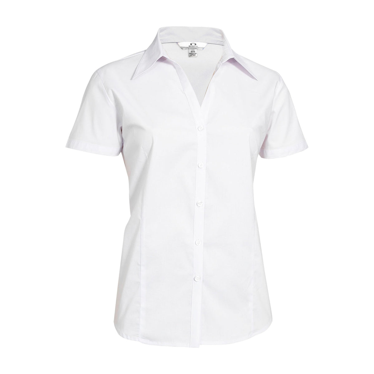 Biz Metro Womens Short Sleeve Shirt LB7301 in White