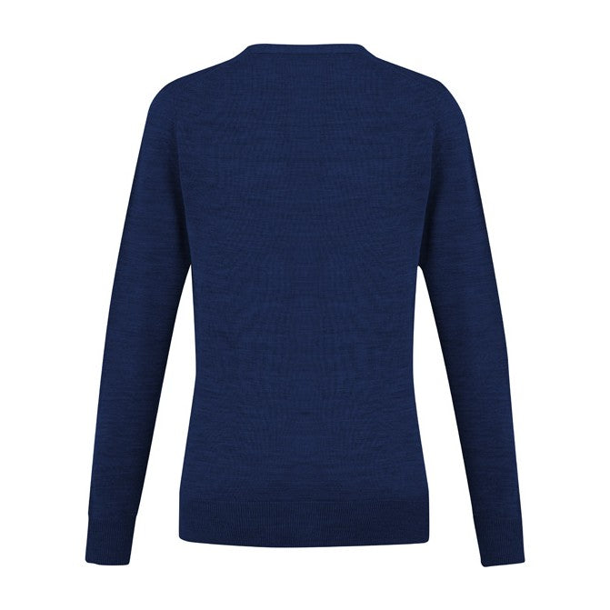 Biz Roma Womens Knit Cardigan LC916L in French Blue, view 2