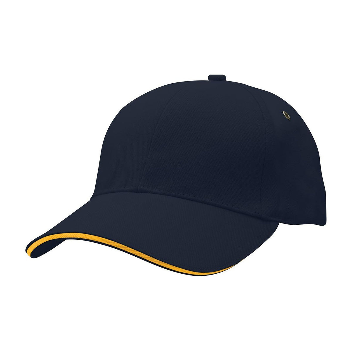 Legend Life Sandwich Peak Cap 4289 in Navy/Gold