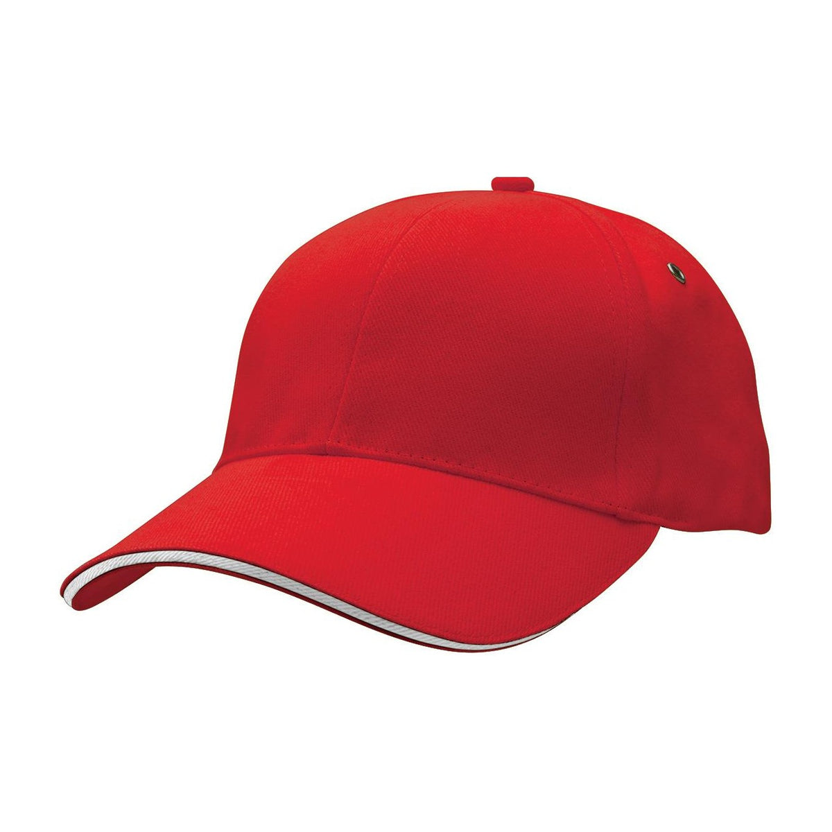 Legend Life Sandwich Peak Cap 4289 in Red/White