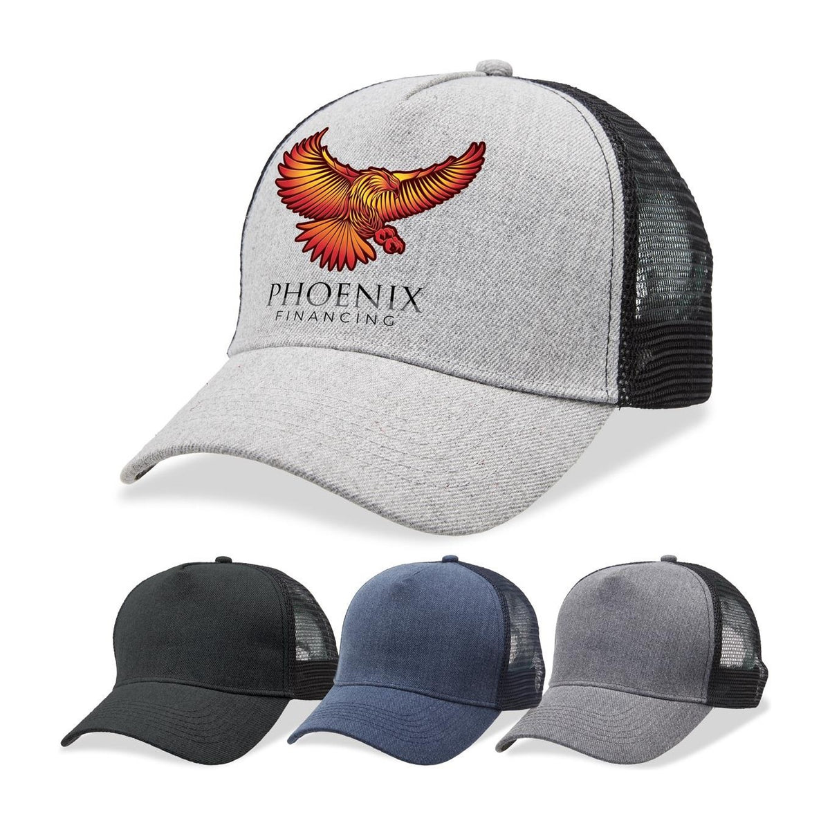 Legend Life Heathered Mesh Trucker 4395, view 2
