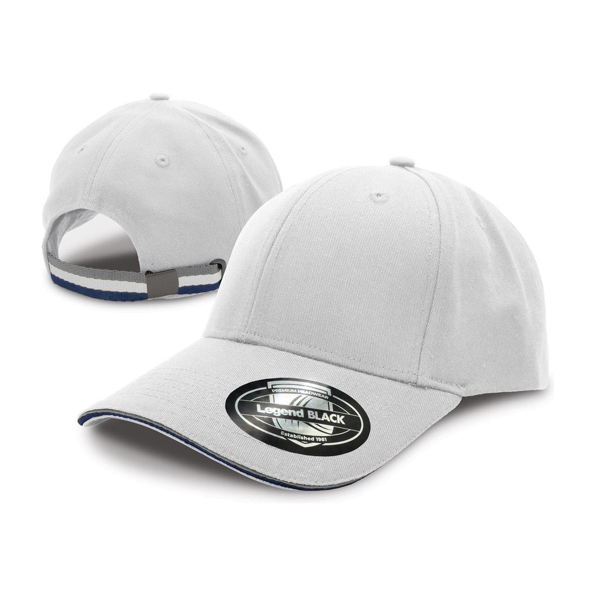 Legend Life San Marino Cap 7033 in White/Grey/Navy