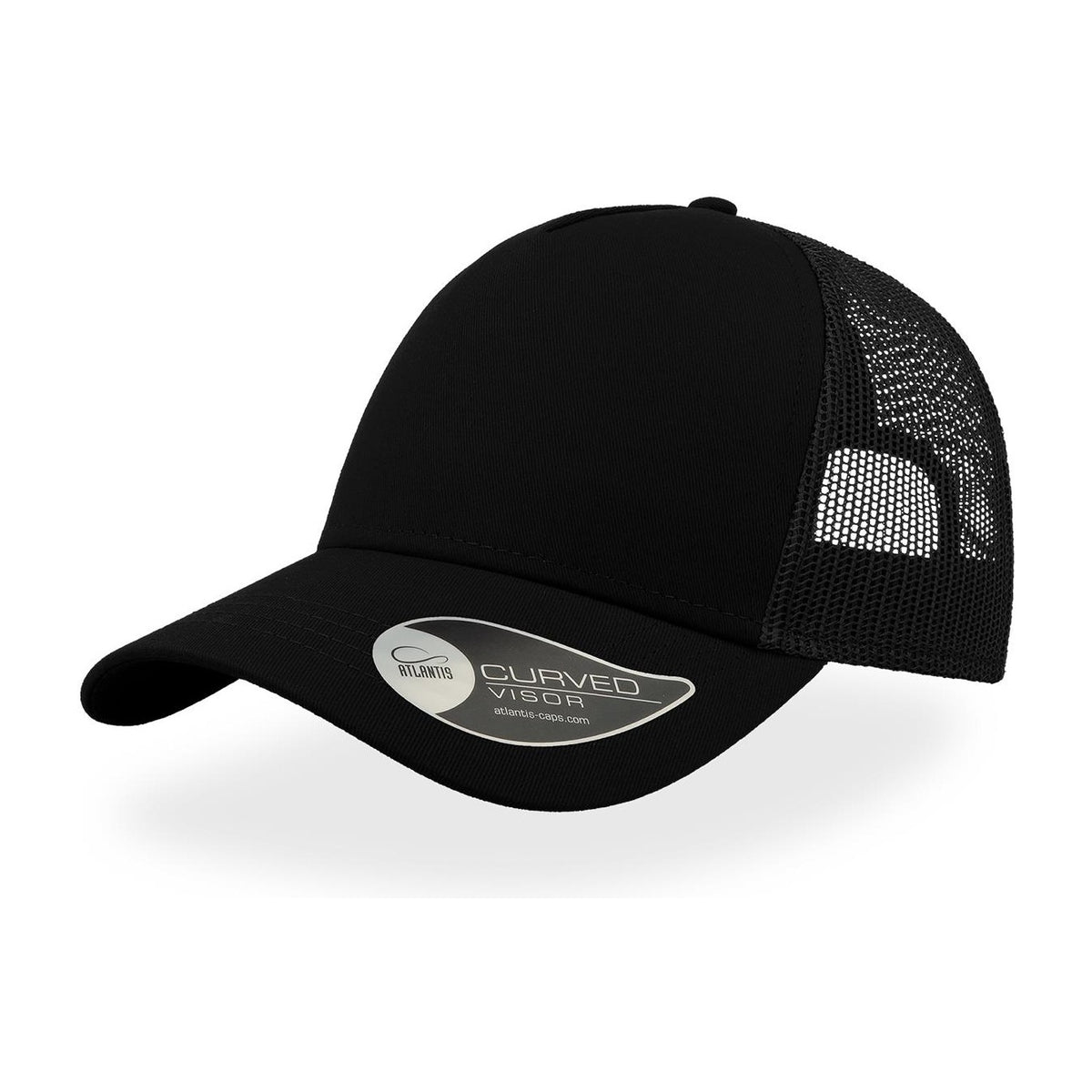 Legend Life Rapper Cotton Trucker Cap A2650 in Black/Black