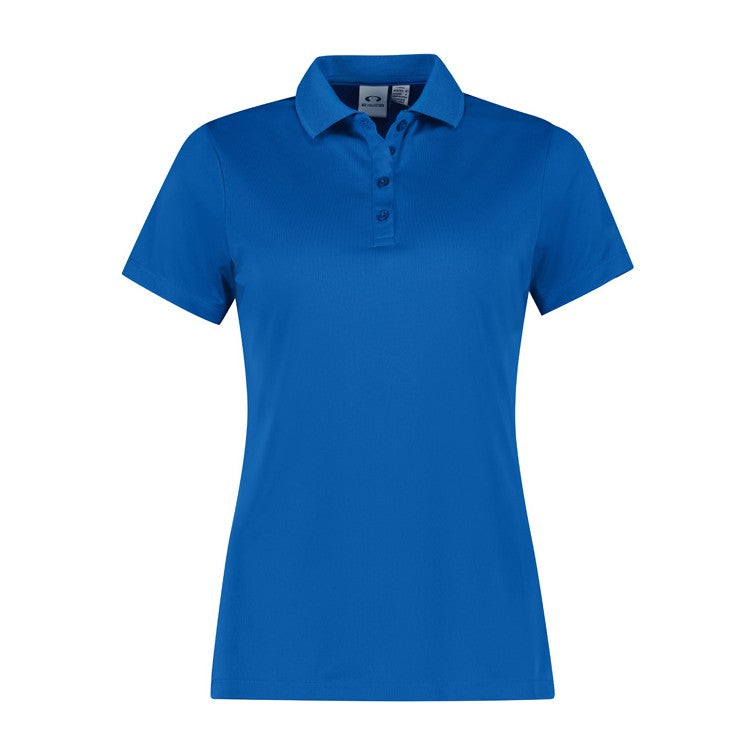 Biz Action Womens Short Sleeve Polo P206LS in Royal