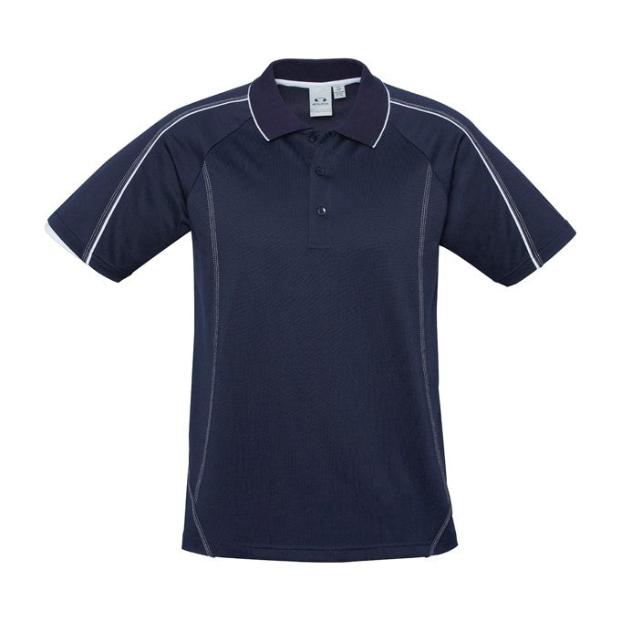 Biz Blade Mens Short Sleeve Polo P303MS in Navy/White
