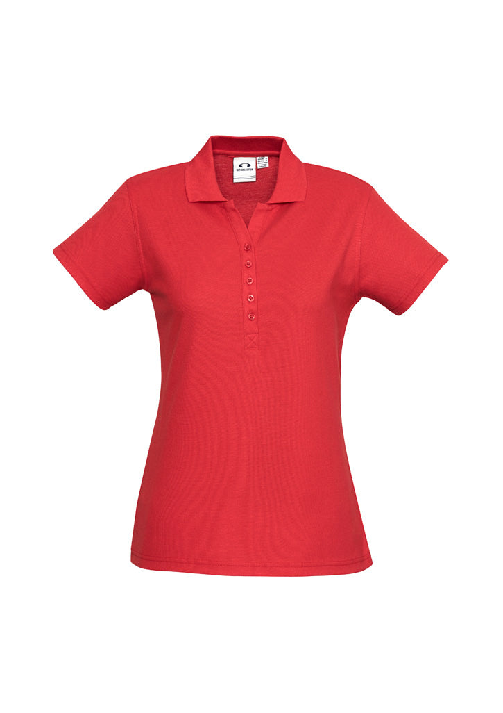 Biz Womens Crew Polo P400LS
