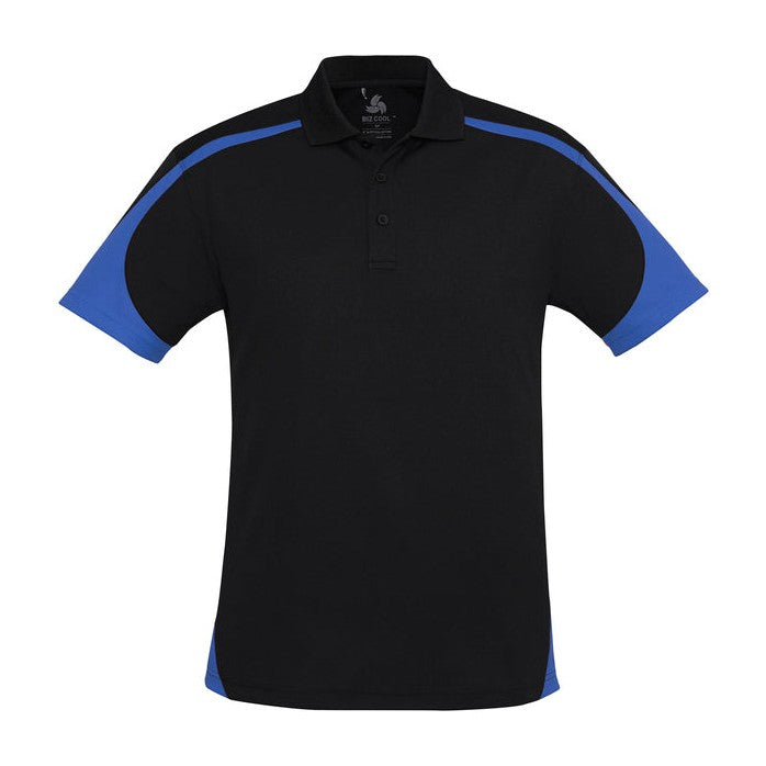 Biz Mens Talon Polo P401MS in Black/Royal