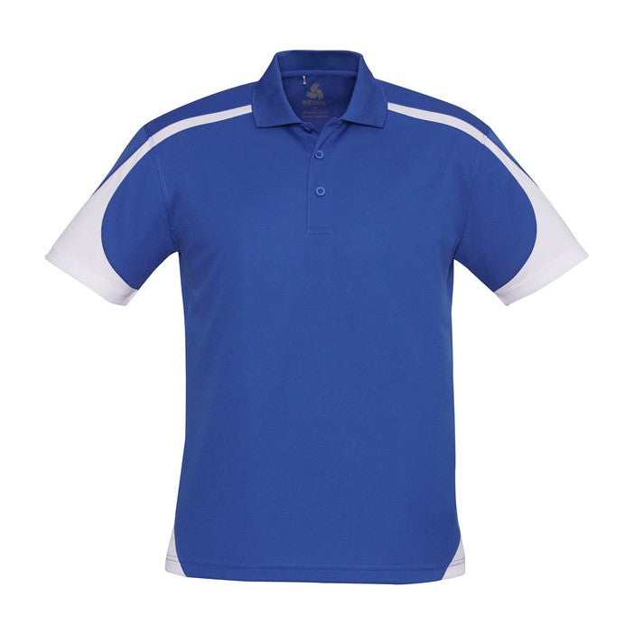 Biz Mens Talon Polo P401MS in Royal/White