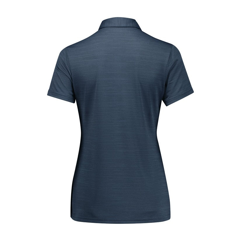Biz Orbit Womens Short Sleeve Polo P410LS in Navy, view 2