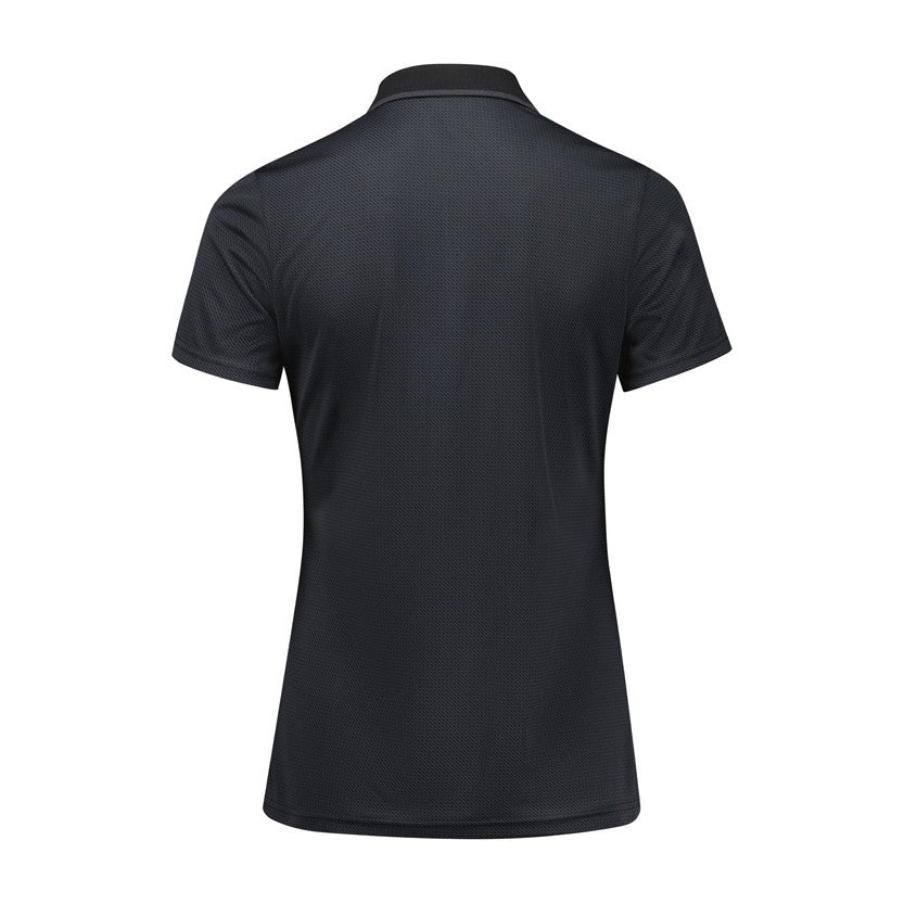 Biz Echo Womens Short Sleeve Polo P412LS in Black Graphite, view 2