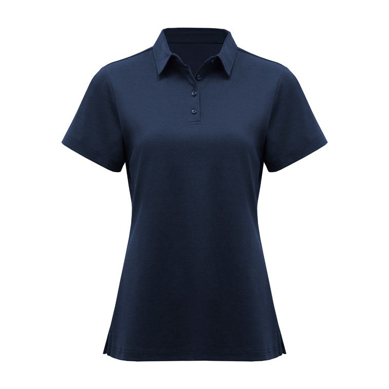Biz Lotus Womens Short Sleeve Polo P515LS in Navy