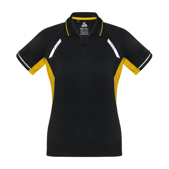 Biz Renegade Womens Short Sleeve Polo P700LS, worn by model
