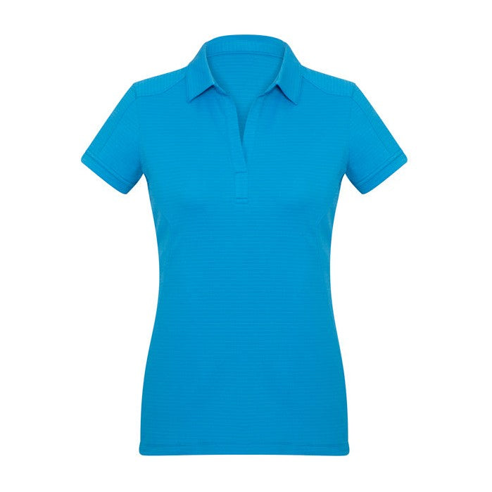 Biz Womens Profile Polo P706LS in Cyan