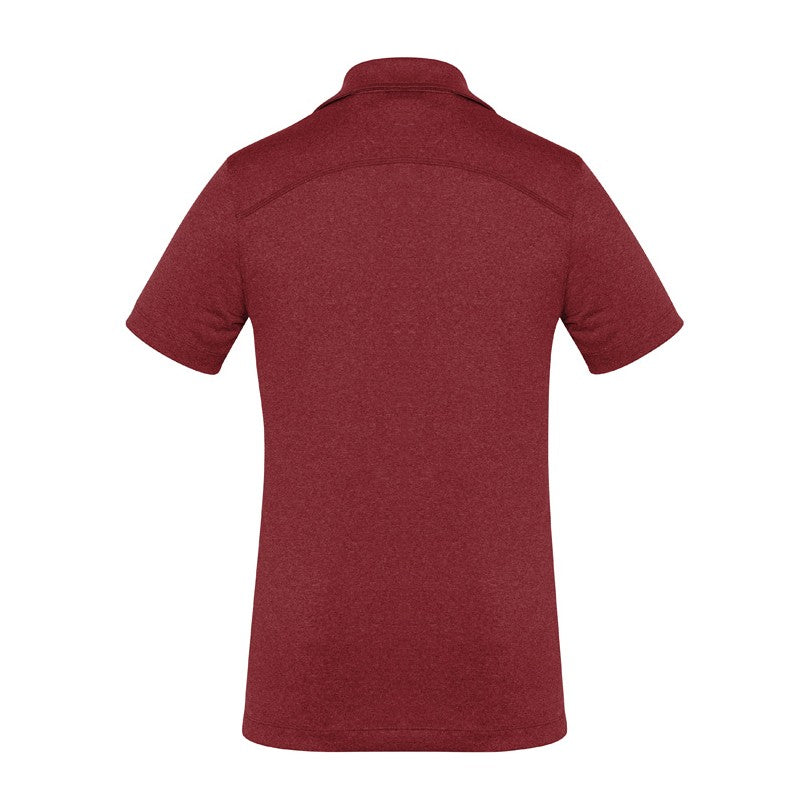 Biz Aero Womens Short Sleeve Polo P815LS in Red, view 2
