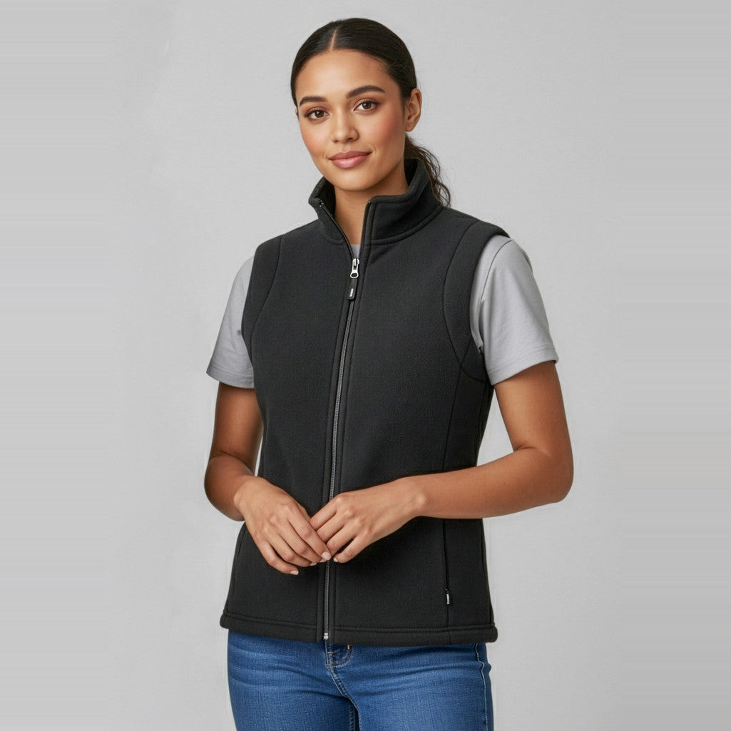 Biz Plain Womens Vest PF905, worn by model