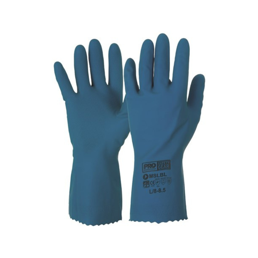 PRO Choice Silverlined Latex Rubber Household Gloves (12 pairs per pack)