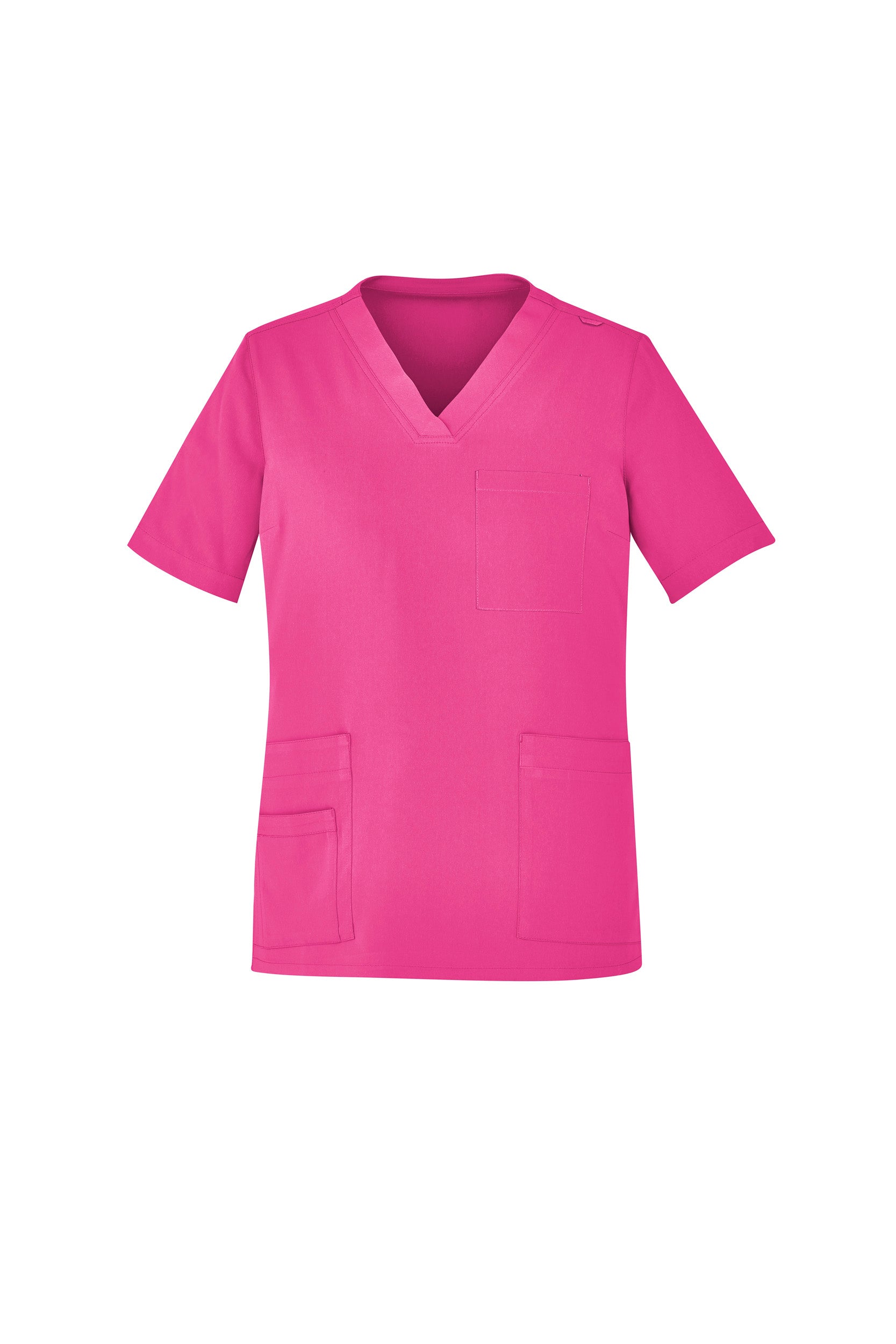 BIZ Unisex Pink V-Neck Scrub Top CST250US