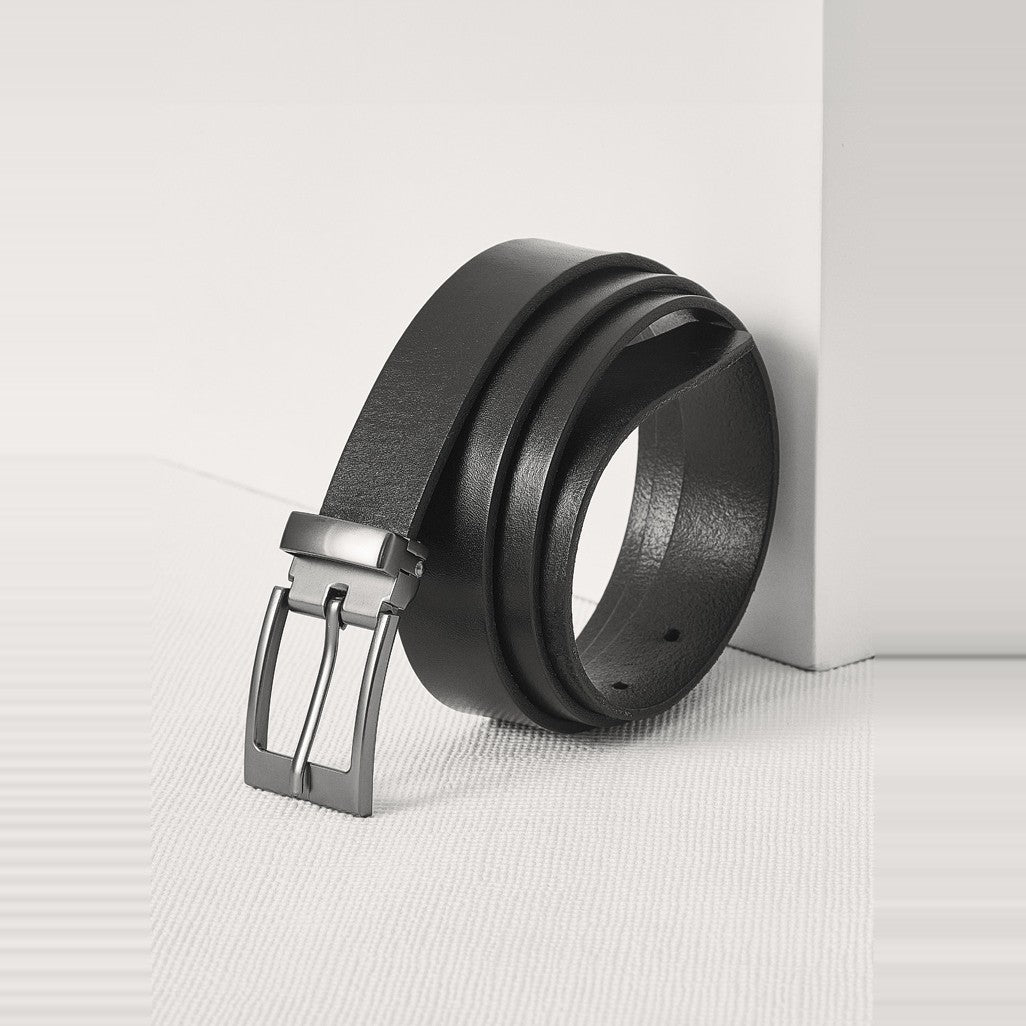 Biz Corporates Leather Mens Belt RA572M, worn by model