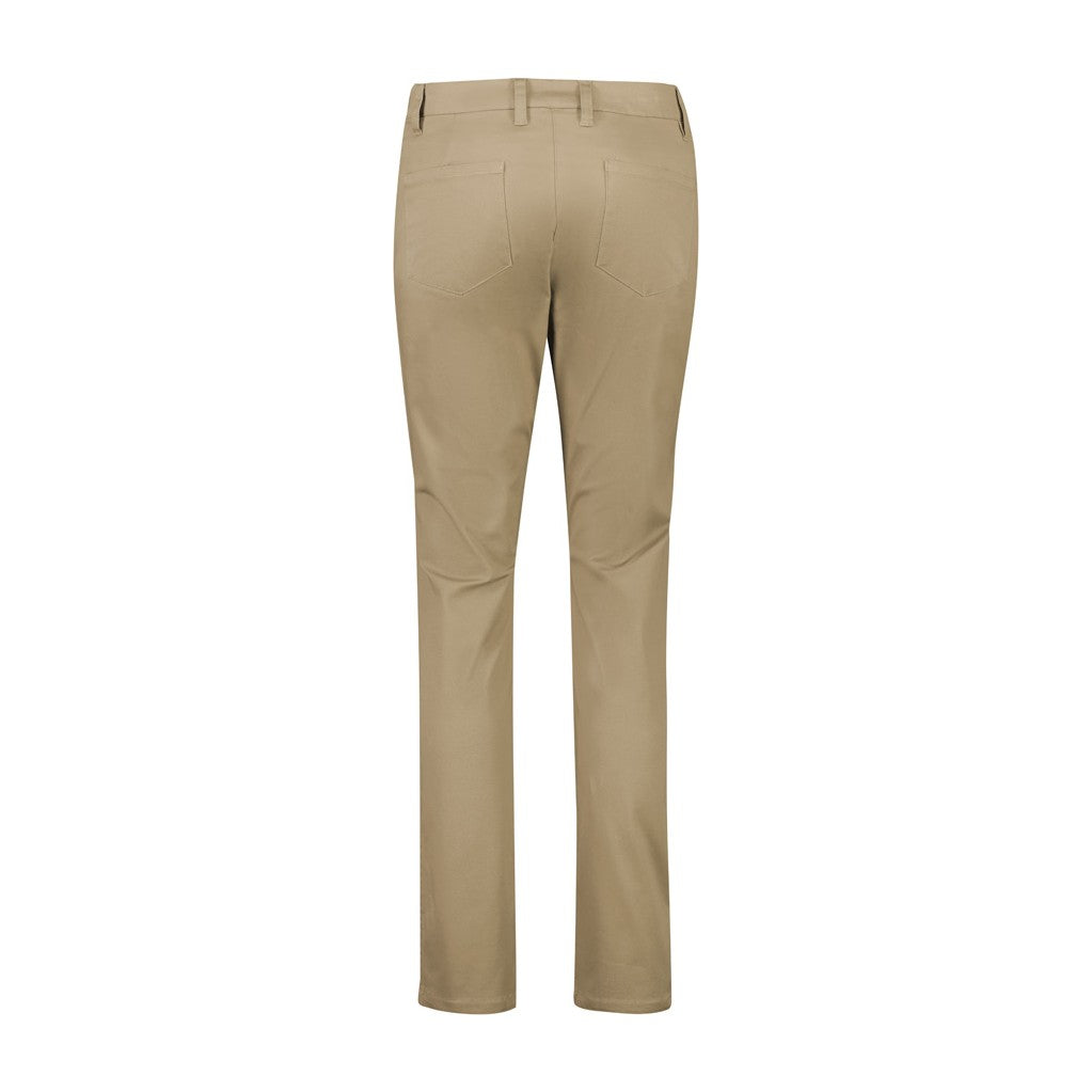 Biz Corporates Traveller Womens Slim Leg Stretch Chino Pant RGP263L in Desert, view 2