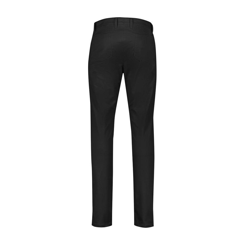 Biz Corporates Traveller Mens Tapered Stretch Chino Pant RGP263M in Black, view 2