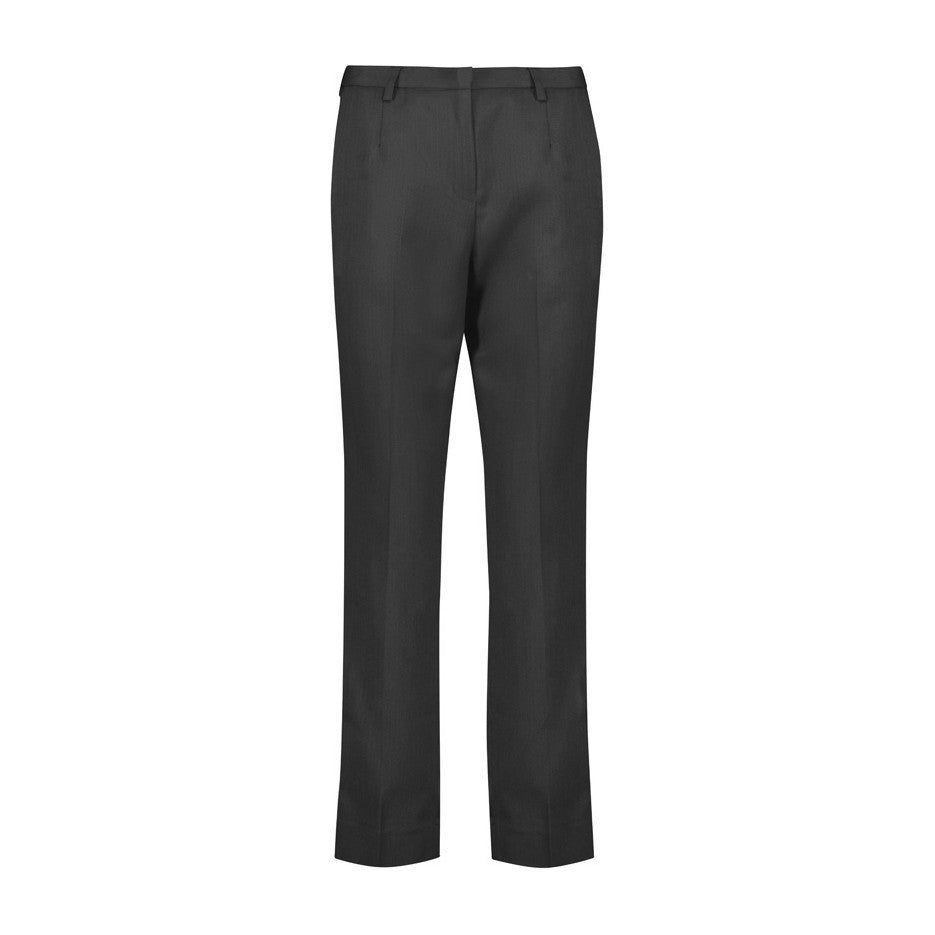 Biz Corporates Cool Stretch Womens Tapered Leg Adjustable Waist Pant RGP315L in Charcoal