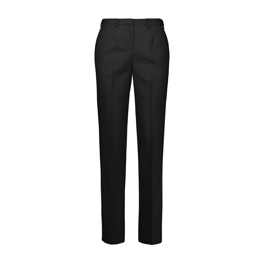Biz Corporates Renew Womens Tapered Adjustable Waist Pant RGP404L in Pencil Black