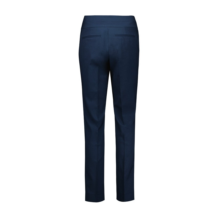 Biz Corporates Renew Womens Mid-Waist Slim Leg Pant RGP405L in Navy Dusk, view 2
