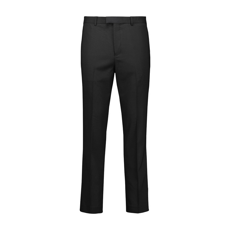 Biz Corporates Renew Mens Slim Fit Flat Front Pant RGP407M in Pencil Black