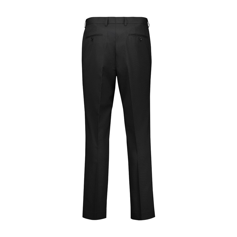 Biz Corporates Renew Mens Slim Fit Flat Front Pant RGP407M in Pencil Black, view 2