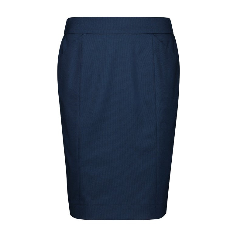 Biz Corporates Renew Womens Functional Pencil Skirt RGS403L in Navy Dusk