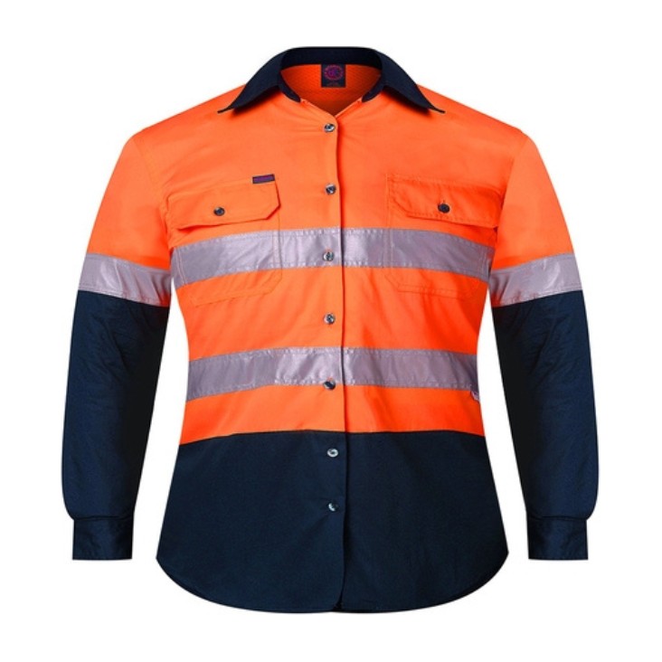 Ritemate Kids 2 Tone Open Front Shirt with Tape